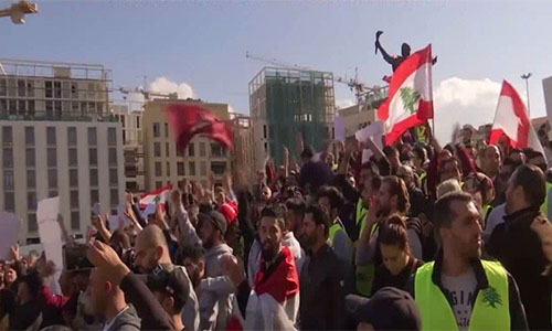 protesta en Beirut